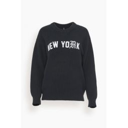 New York Boyfriend Sweater in Black