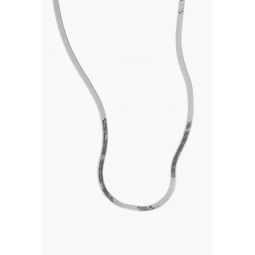 Herringbone Necklace in Sterling Silver