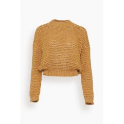 Chamois Tape Roundneck Sweater in Honey