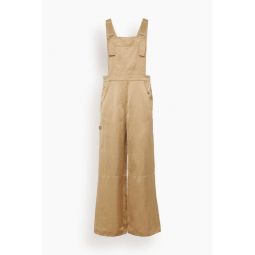 Slouchy Coolness Overall in Warm Beige