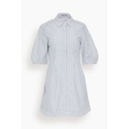 Percy Short Sleeve Mini Dress in Midnight Stripe