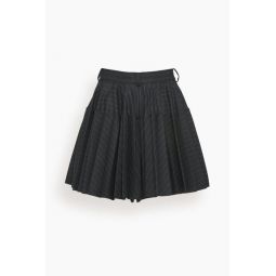 Chalk Stripe Bonding Shorts in Black