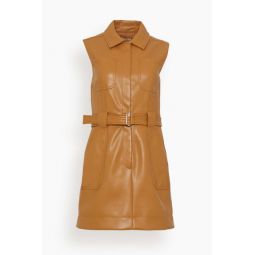 Pax Sleeveless Belted Mini Dress in Hickory