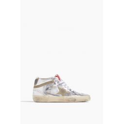 Mid Star Sneaker in Silver/Taupe