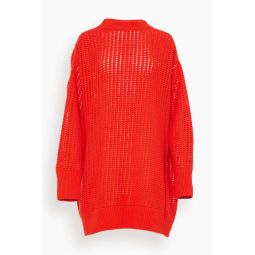 Knit Sweater in Rosso