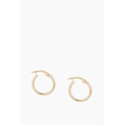 Bead Party Hoops in Yellow Gold
