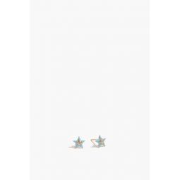 Star Studs in Turquoise Enamel