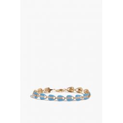Tennis Bracelet in Turquoise Enamel