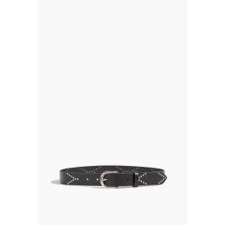 Telly Belt in Black/Silver