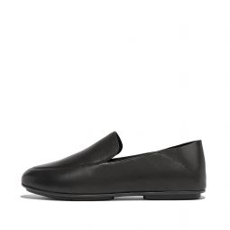 Crush-Back Leather Loafers