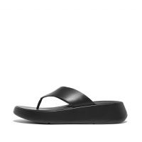 Luxe Leather Flatform Toe-Post Sandals