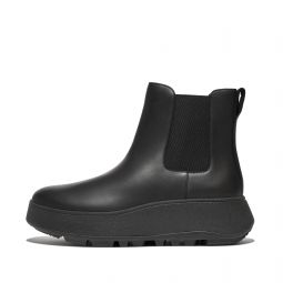 Waterproof Leather Flatform Chelsea Boots