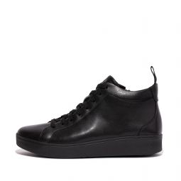 Leather High-Top Sneakers