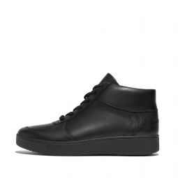 Perf Leather Mid-Top Panel Sneakers