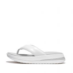Padded-Leather Toe-Post Sandals