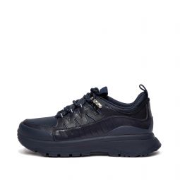 Leather-Mix Walking Sneakers