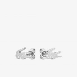 Crocodile Earrings Unisex - Silver - Lacoste - Watches & Jewelry