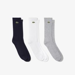Mens 3-Pack Sport Socks Unisex - Grey - Lacoste - Socks