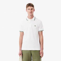 Mens Regular Fit Trim Accent L.12.12 Polo Men - White - Lacoste - Polos