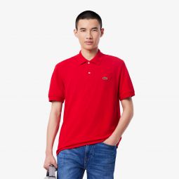 Mens Classic Fit L.12.12 LIGHT Pique Polo Men - Red - Lacoste - Polos