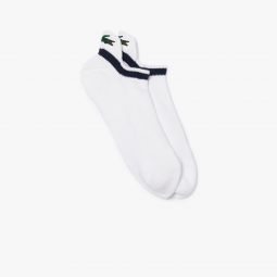Mens Lightweight Cotton Athletic Socks Men - White - Lacoste - Socks