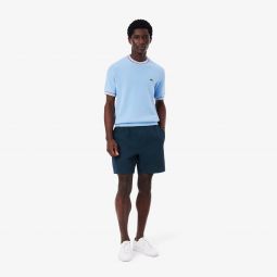 Mens Lightweight Textured Shorts Men - Blue - Lacoste - Shorts & Swim