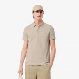 Mens Regular Fit Paris Stretch Pique Polo Men - Grey - Lacoste - Polos