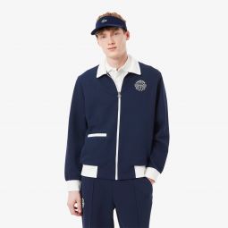 Mens Tennis Heritage Ultra Dry Jacket Men - Blue - Lacoste - Sweaters & Sweatshirts