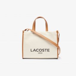 Small Heritage Canvas Tote Women - Brown - Lacoste - Bags