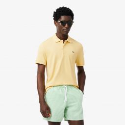 Mens Regular Fit Pima Cotton Polo Men - Yellow - Lacoste - Polos