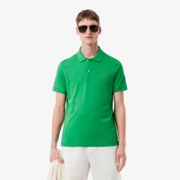 Mens Regular Fit Pima Cotton Polo Men - Green - Lacoste - Polos