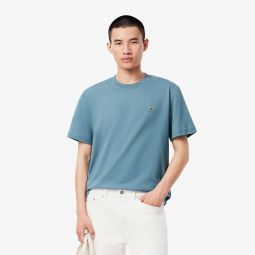 Mens Cotton T-Shirt Men - Blue - Lacoste - T-Shirts