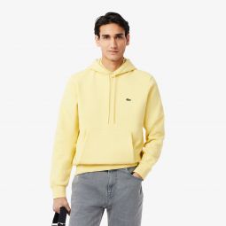Mens Fleece Hoodie Men - Yellow - Lacoste - Sweaters & Sweatshirts
