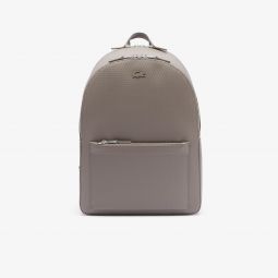 Chantaco Pique Leather Backpack Men - Brown - Lacoste - Backpacks