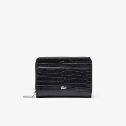 Chantaco Embossed Leather Billfold Women - Black - Lacoste - Bags