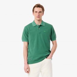 Mens Classic Fit L.12.12 Wash Effect Polo Men - Green - Lacoste - Polos