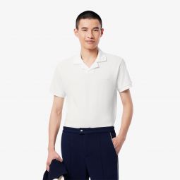 Mens Classic Fit Open Neck Paris Polo Men - White - Lacoste - Polos