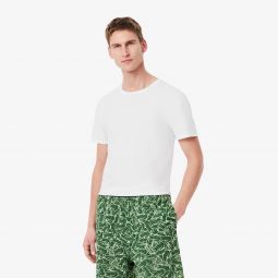 Mens 3-Pack Slim Fit Undershirts Men - White - Lacoste - T-Shirts