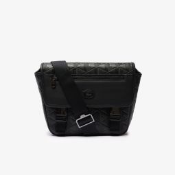 Small Monogram Messenger Bag Men - Black - Lacoste - Bags