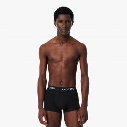 Mens Cotton Jersey Trunks 5-Pack Men - Black - Lacoste - Underwear & Loungewear
