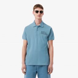 Mens Classic Fit Printed L.12.12 Polo Men - Blue - Lacoste - Polos