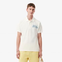 Mens Classic Fit Printed L.12.12 Polo Men - White - Lacoste - Polos