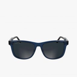 Monogram Acetate Rectangle Glasses Men - Blue - Lacoste - Sunglasses