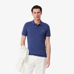 Mens Slim Fit L.12.12 Pique Polo Men - Purple - Lacoste - Polos