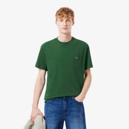 Mens Cotton T-Shirt Men - Green - Lacoste - T-Shirts