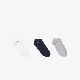 Unisex 3-Pack Ankle Socks Unisex - Grey - Lacoste - Socks