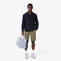 Mens Slim Fit Stretch Cotton Shorts Men - Green - Lacoste - Shorts & Swim