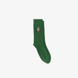 Unisex Shield Accent Socks Unisex - Green - Lacoste - Socks