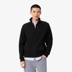 Mens Double Faced Jersey Zip-Up Sweatshirt Men - Black - Lacoste - Sweaters & Sweatshirts