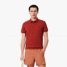 Mens Regular Fit Paris Stretch Pique Polo Men - Brown - Lacoste - Polos